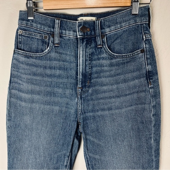 Madewell‎ Classic Straight Jeans in Coldbrook Wash High Rise Women's Size 25 - Picture 3 of 12